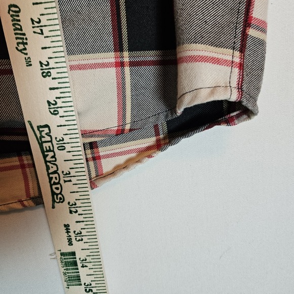 Dixxon Flannel Shirt 2XL The Johnstown Gray Red Plaid Long Sleeve D-Tech - Picture 5 of 6